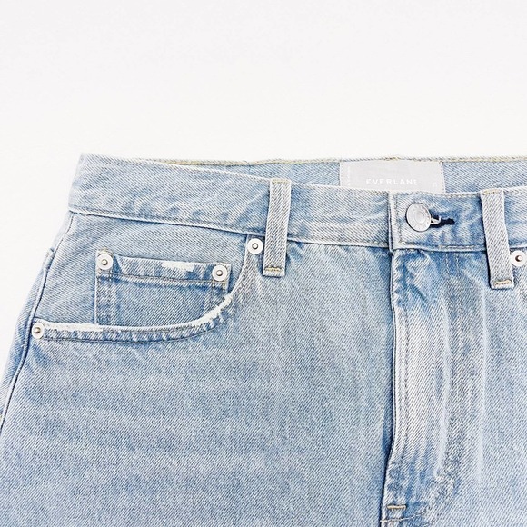 Everlane The Denim Reconstructed Jean Skirt Light Wash SZ29 - Picture 9 of 10